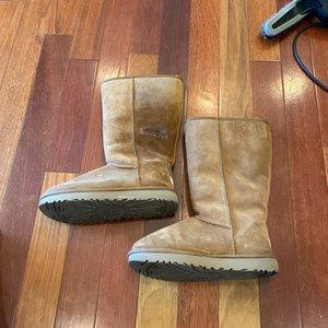 UGG CLASSIC TALL II ANIMAL CHESTNUT BOOTS